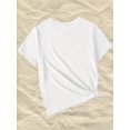 thumbnail image 2 of Back to School Girls Tshirt Simple Fashion Pencil Print Round Neck Short Sleeve Tee Cartoon Casual Top for Daily Wear, 2 of 6