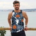 thumbnail image 6 of Gukieu Halloween Print Men's Quick Dry Fitness Vest, Round Neck Sleeveless Fitness Bodybuilding Top-X-Large, 6 of 7