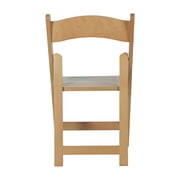 Flash Furniture Commercial Grade Oak Solid Wood Folding Dining Chair