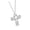 steel color, variant on Stylish Hollow Wizard Crosses Pendant Necklace Designed For Comfort And Durability In High Grade Stainless Steel