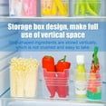 thumbnail image 3 of 3PCS Fridge Organizer, Plastic Refrigerator Side Door Storage Containers, Space-Saving Organizer Bins for Refrigerator, for Fridge Cupboard Pantry Snacks Tins Kitchen, 3 of 8