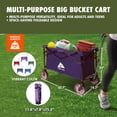 thumbnail image 4 of Ozark Trail Multi-Purpose Big Bucket Cart, Purple Wagon, 4 of 12