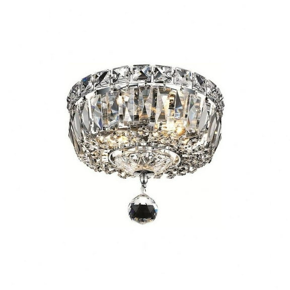 Two Light Flush Mount-Chrome Finish-Royal Cut Crystal Type Bailey Street Home 390-Bel-3335991