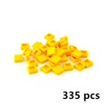 thumbnail image 1 of 335pcs DIY Building Blocks Figure Bricks Smooth 1x1 ColorFul Educational Creative Size Compatible all brand Toys for Children yellow 335pcs, 1 of 6