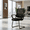 Black-H, variant on Stacking Waiting Room Guest Chair, Set of 2 Office Mesh Arm Chair with Comfy Padded Seating, Room Saving, Black