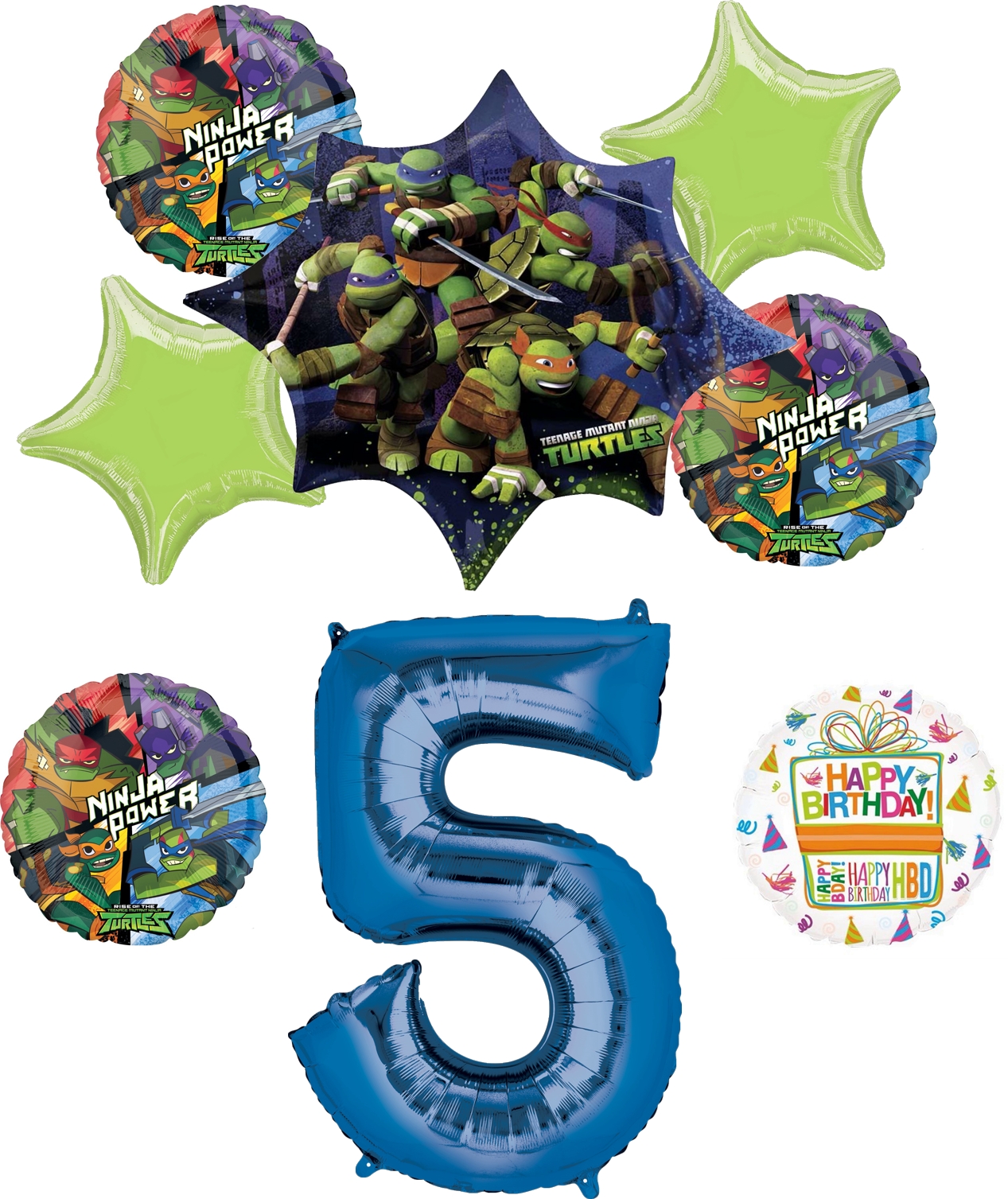 Teenage Mutant Ninja Turtles 5th Birthday Party Supplies and TMNT