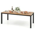 thumbnail image 1 of Gymax Patio Dining Table for 8 79'' Large Rectangle Table w/ Acacia Wood Tabletop, 1 of 9