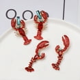 thumbnail image 6 of Anvazise Dangle Earrings Creative Vivid Rhinestone Funny Lobster Sexy Eardrop for Gift style 2, 6 of 13