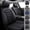 Black, variant on FANOTEK Fit for Toyota Car Seat Covers Waterproof Pu Leather Full Set Front &Rear Seat Protector for Corolla/ Camry/ Avalon/ Prius/ Venza Black