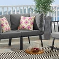 thumbnail image 3 of Modway Riverside Outdoor Patio Aluminum Corner Chair in Gray/Charcoal, 3 of 8