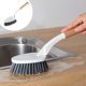 thumbnail image 1 of Cepillo para fregar la cocina Pot Brush | Herramienta de limpieza sin rayones de mango largo | Cerdas suaves para utensilios de cocina antiadherentes | Construcción duradera de plástico y madera, 1 of 6