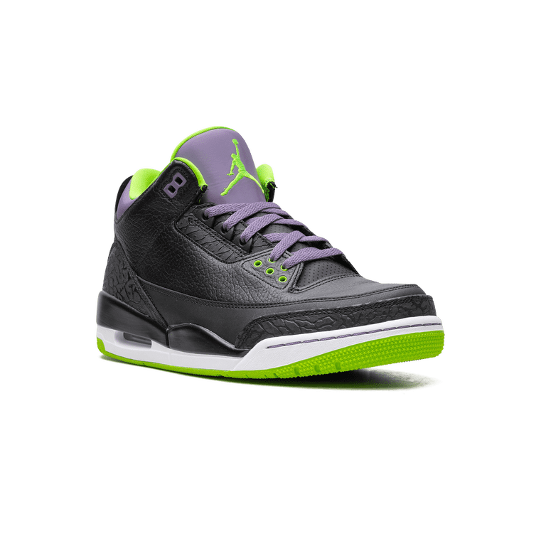 Air Jordan 3 Retro Joker Purple Green Black Men\'s Shoes Size 10.5 (136064-018) Air Jordan 3 Retro Black Electric Green Size 11 136064-018  main image 2
