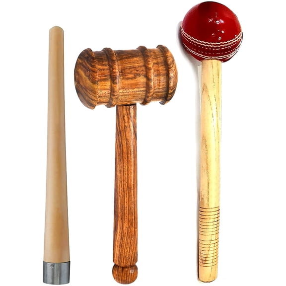 OdontoMed2011 Cricket Accessories for Men Bat Knocking Mallet with Ball Hammer
