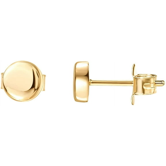 14K Gold Plated 925 Sterling Silver Post Earrings | Tiny Dot/Triangle/Heat/Bar/Cat Stud Earrings | Gold Stud Earrings for Women