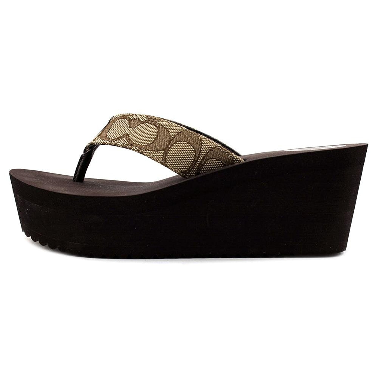 coach platform flip flops