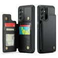 thumbnail image 2 of Funda para Samsung Galaxy A54 5G con tarjetero, funda tipo cartera para hombre y mujer con bloqueo RFID, funda de piel resistente con cierre magnético y función atril, a prueba de golpes, 2 of 10