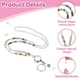 thumbnail image 3 of Uxcell 33.1" Cinta para Insignia de Maestro con Clips para Mujeres, Cinta de Cuentas, Regalos Lindos para Maestros, Cadenas, Llavero, Café, 3 of 6
