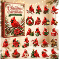 thumbnail image 3 of Christmas Cardinals Advent Calendar 2026 , 24-Day Festive Countdown, 2D Acrylic Charms Blind Box - Gift For Family Members, Cardinal Lovers, 3 of 7