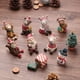 thumbnail image 2 of Figuras de animales de dibujos animados para niños, Mini adornos navideños, artesanías de resina, regalo de Navidad, figurita de Navidad de resina, 2 of 4