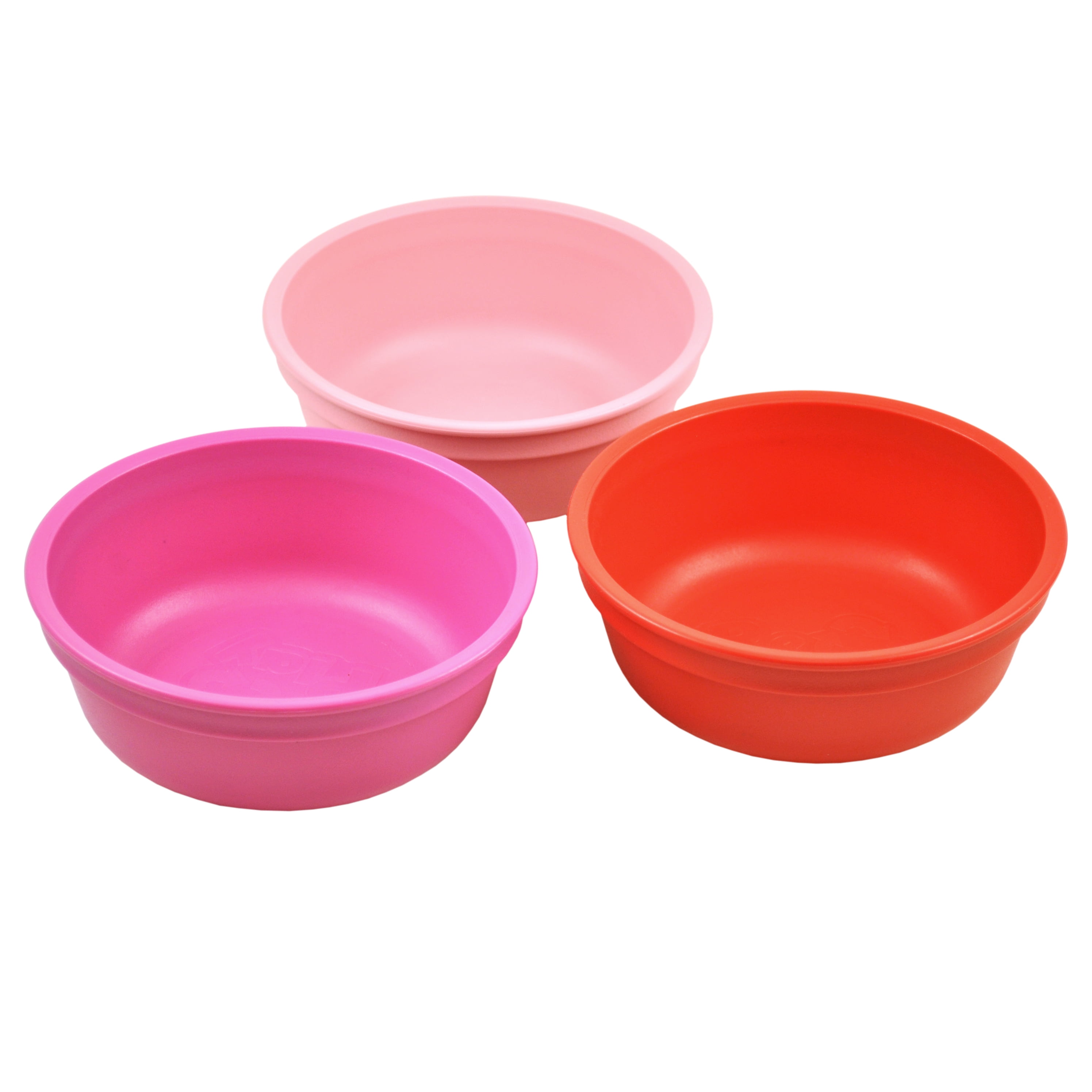 RePlay Made in The USA 3pk Toddler Feeding Deep Bowls for Easy Baby