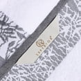 thumbnail image 6 of Superior Wisteria Floral Cotton Bath Towels, Set of 4, White/ Grey, 6 of 8