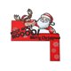 thumbnail image 2 of Fiudx Adhesivo Navideño para Esquina de Puerta de Madera, Diseño de Papá Noel y Reno Pintado a Mano, Decoración Colorida para Festivales, Decoración Navideña para El Hogar, Fácil de Instalar, Regalo, 2 of 4
