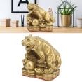 thumbnail image 5 of LAZIOEGR Brass Tiger Statue Attract Wealth Fortune Lucky Figurine, Sturdy Durable Chinese New Year Zodiac Decor for Bedroom Office, Small Knick-Knack 3.54 inches / 9 cm, 5 of 9