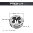 thumbnail image 2 of HUGFEGWE 12-24 UNC Fil Rond pour Machine à Enfiler 9CrSi Acier 1pcs CJB91-23417, 2 of 6