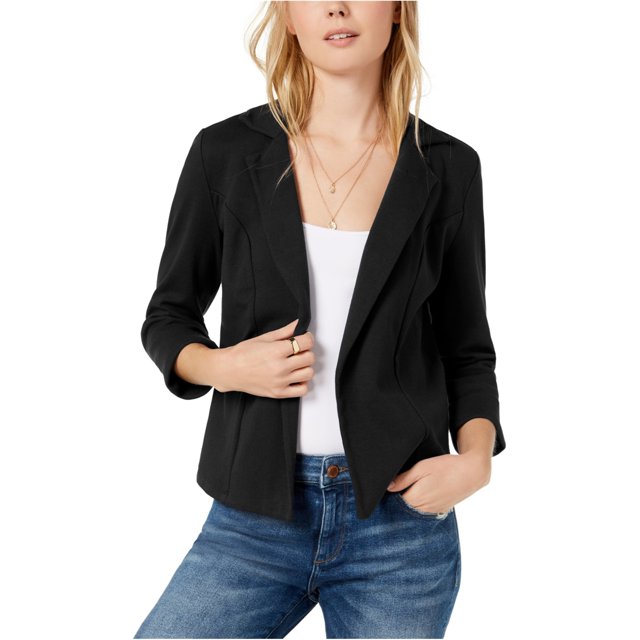 maison Jules Womens Solid Blazer Jacket, Negro, Small maison Jules No Button