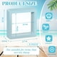 thumbnail image 2 of Caja de presentación flotante 3D con soporte para conchas marinas, 2,7 x 2,7 pulgadas, vitrinas transparentes para coleccionables de conchas marinas, rocas de cristal, diamantes, joyas,, 2 of 6