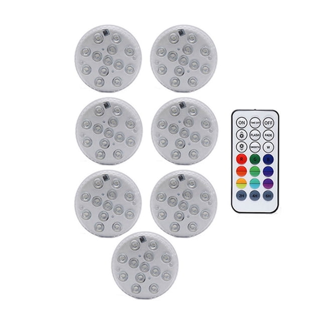 Pool Light RF Remote 13 LED RGB Submersible Light 16 Colors Underwater Lights Swimming Pool Decorative Lights With Magnet ,Easy to Install