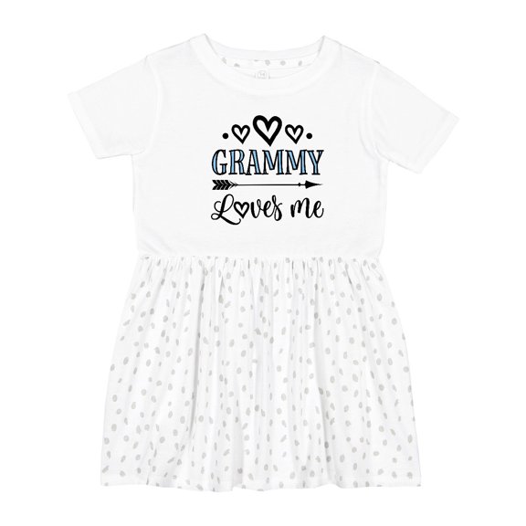 Inktastic My Grammy Loves Me Grandchild Girls Toddler Dress