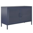 thumbnail image 1 of Novogratz Channing 2 Door Storage Cabinet-Mesh Metal Locker, Kelly Green, 1 of 9