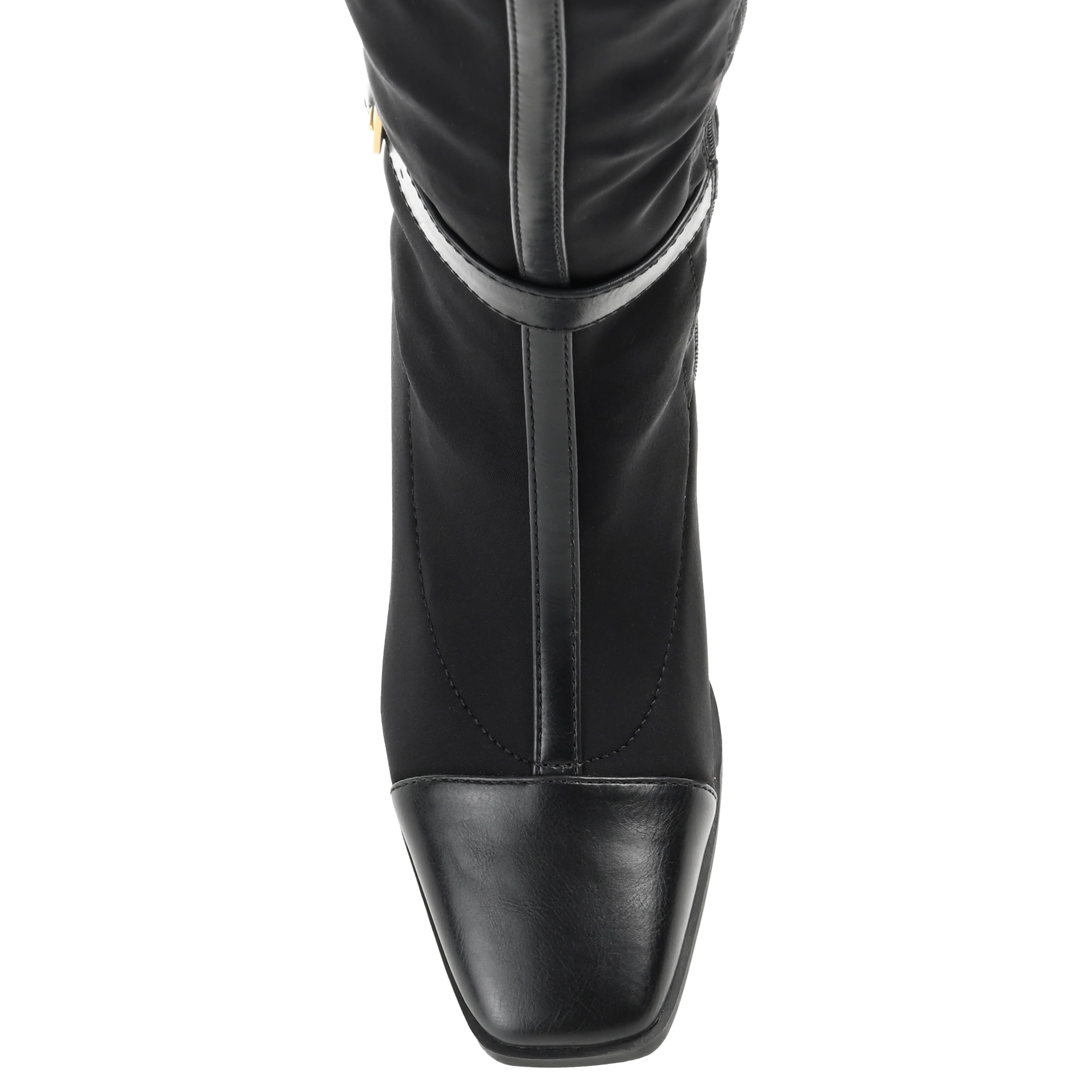 Journee Womens Gaibree Tru Comfort Foam Wide Width Extra Wide Calf Stacked Heel Knee High Boots