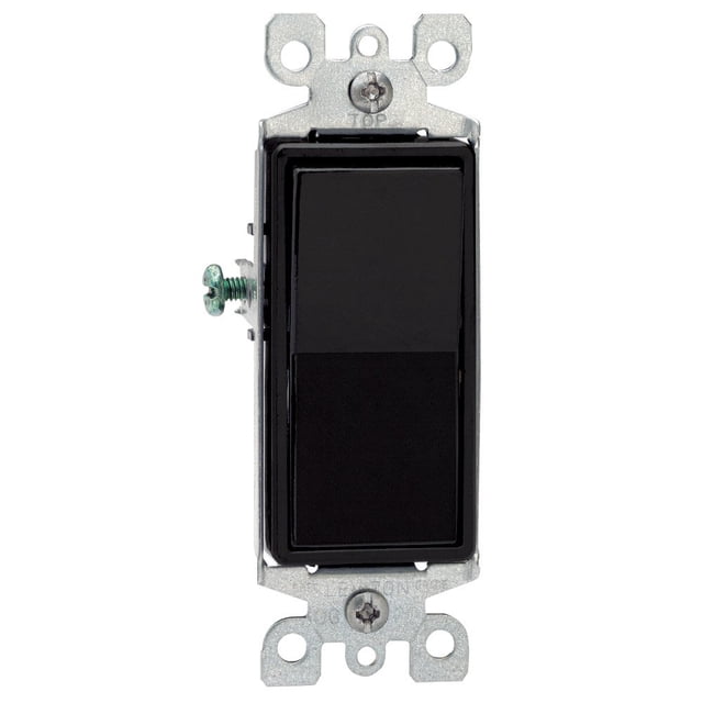 Paquete de 10 interruptores de palanca Leviton Decora unipolares de 15 amperios 120/277V