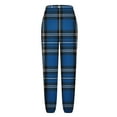 thumbnail image 5 of Blmnix Flannel Pajamas Pjs Sets for Women Sleep Pants Modal Pajamas Pajamas Blue Taper Ankle Womens Pjs,XL, 5 of 6