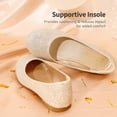 thumbnail image 4 of Zapatos de Vestir para Niñas DREAM PAIRS Balerinas Doradas Talla 6, 4 of 7