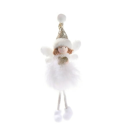 

Angel Doll Pendant Wear-resistant Tree Hanging Feather Ornament Christmas Craft Decor