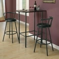 thumbnail image 2 of Monarch Specialties Barstool 2Pcs, 36"H, Swivel, Black Metal, 2 of 6