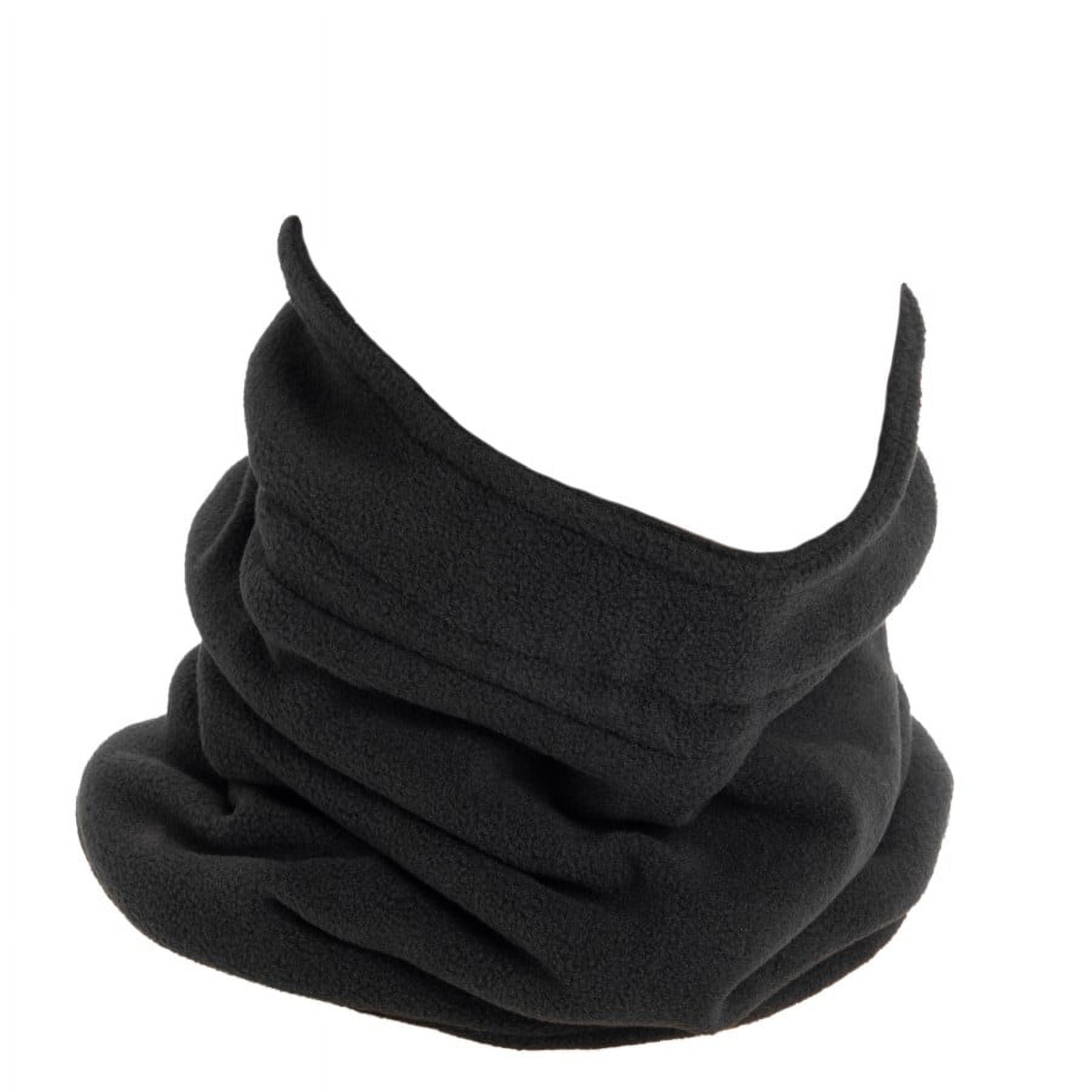 Quietwear Unisex Fleece Neck Gaiter, Black, One Size Fits Most