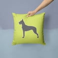 thumbnail image 2 of Dog Profile Checkerboard Design Fabric Decorative Pillow, 2 of 4