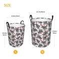 thumbnail image 4 of Uemuo Turtle Pattern Circular Laundry Hamper Basket with handles,Collapsible laundry basket,Large capacity laundry hamper,Laundry Organizer-Small, 4 of 8