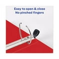 thumbnail image 5 of Heavy-Duty View Binder With Durahinge And Locking One Touch Ezd Rings, 3 Rings, 5" Capacity, 11 X 8.5, Red | Bundle of 2 Each, 5 of 5