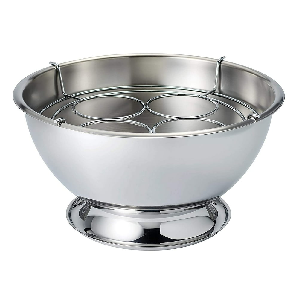 Tramontina Stainless Steel Champagne Cooler with 4 Bottle Insert