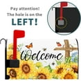 thumbnail image 2 of Summer Welcome Mailbox Covers Magnetic Sunflower Mailbox Covers Magnetic Standard Size 25.5" X 21" Flower Mailbox Wraps Post Letter Box Cover Decor for Outside Garden Yard Home Outdoor Decoration, 2 of 6