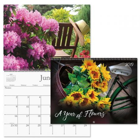 Flowers 2010 Wall Calendar - 2019 A Year of Flowers Wall Calendar - 12
