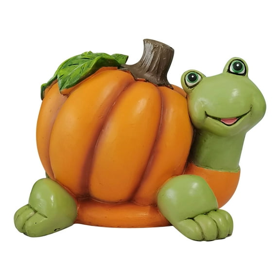 Aodebiao Halloween Tortoise Statue Resin Animal Figurine Garden Party Decorations Holiday Ornament Indoor Outdoor Desktop Display