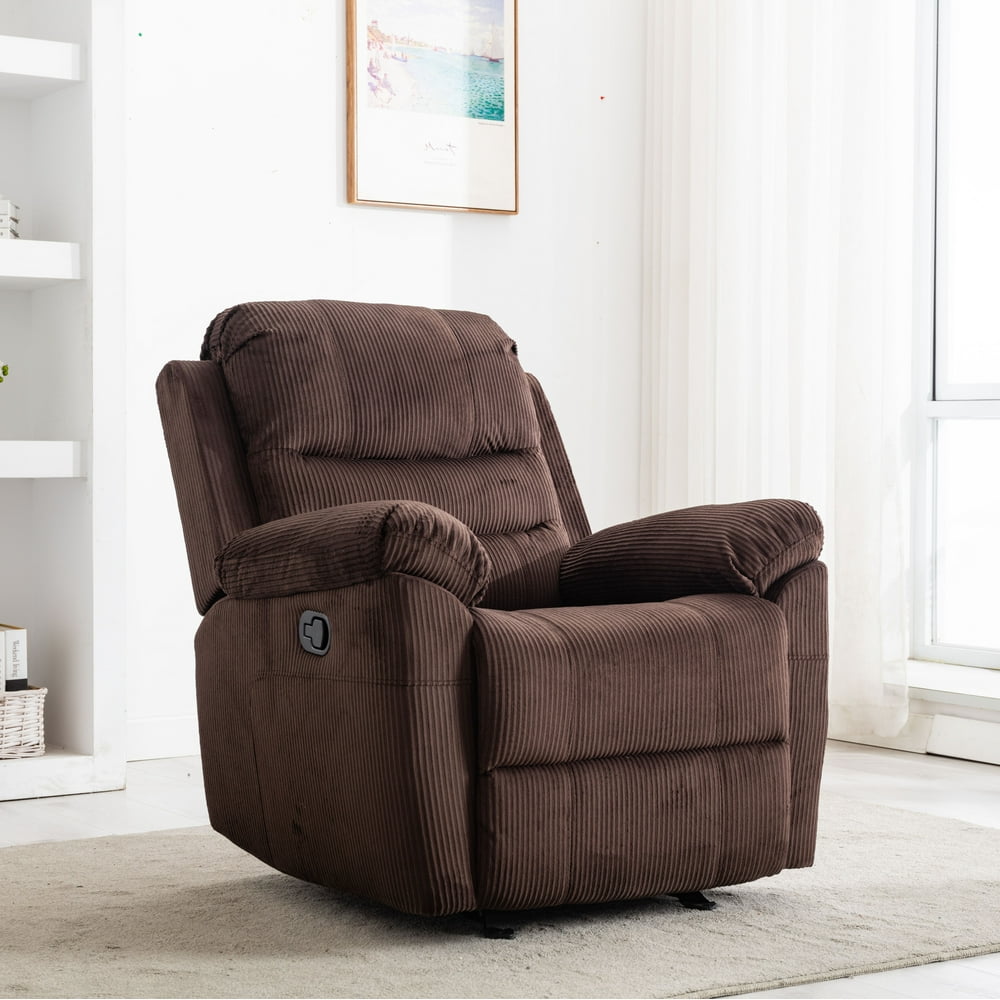 Faux Leather Recliner Comfortable Upholstered Recliner Chair Accent
