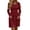 Wine, variant on Tumotour Plus Size Fall Dress for Women's Solid Color Square Neckline High Waisted A-Line Mini Dress knitted Long Sleeve Slim T-Shirt Dress