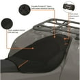Classic Accessories QuadGear ATV Deluxe Seat Cover, Black/Grey